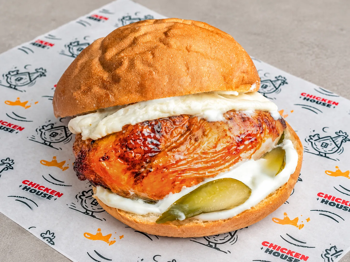 Roasted Chicken Burger at Chicken House