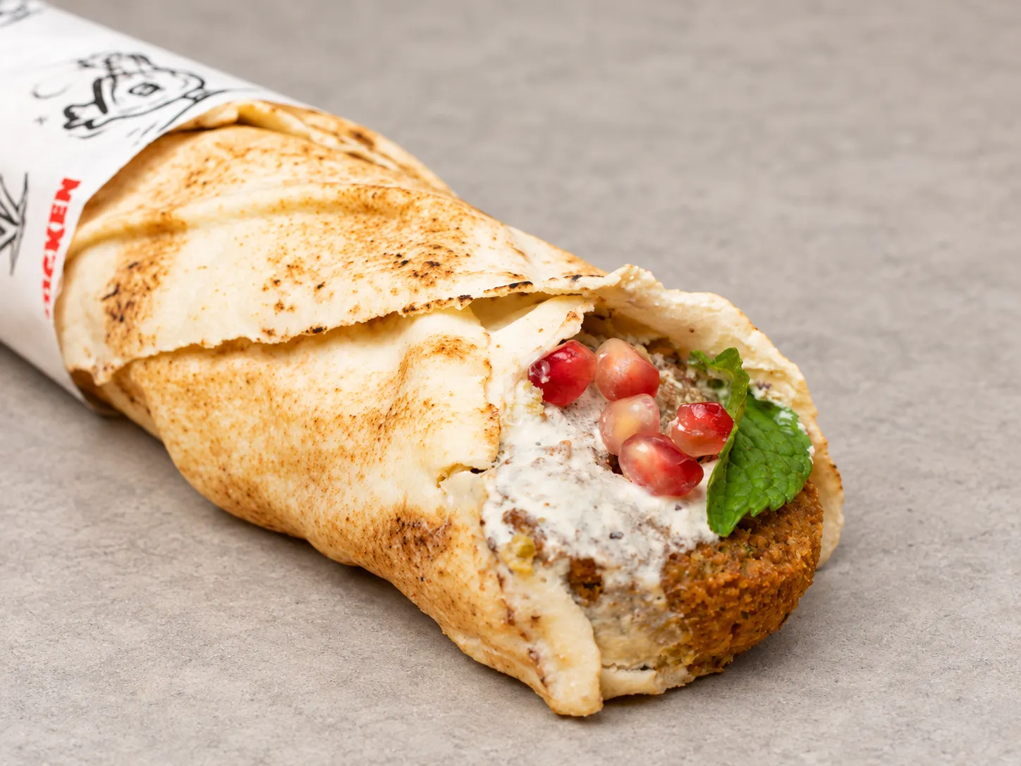 Falafel With Lebanese Bread at Chicken House