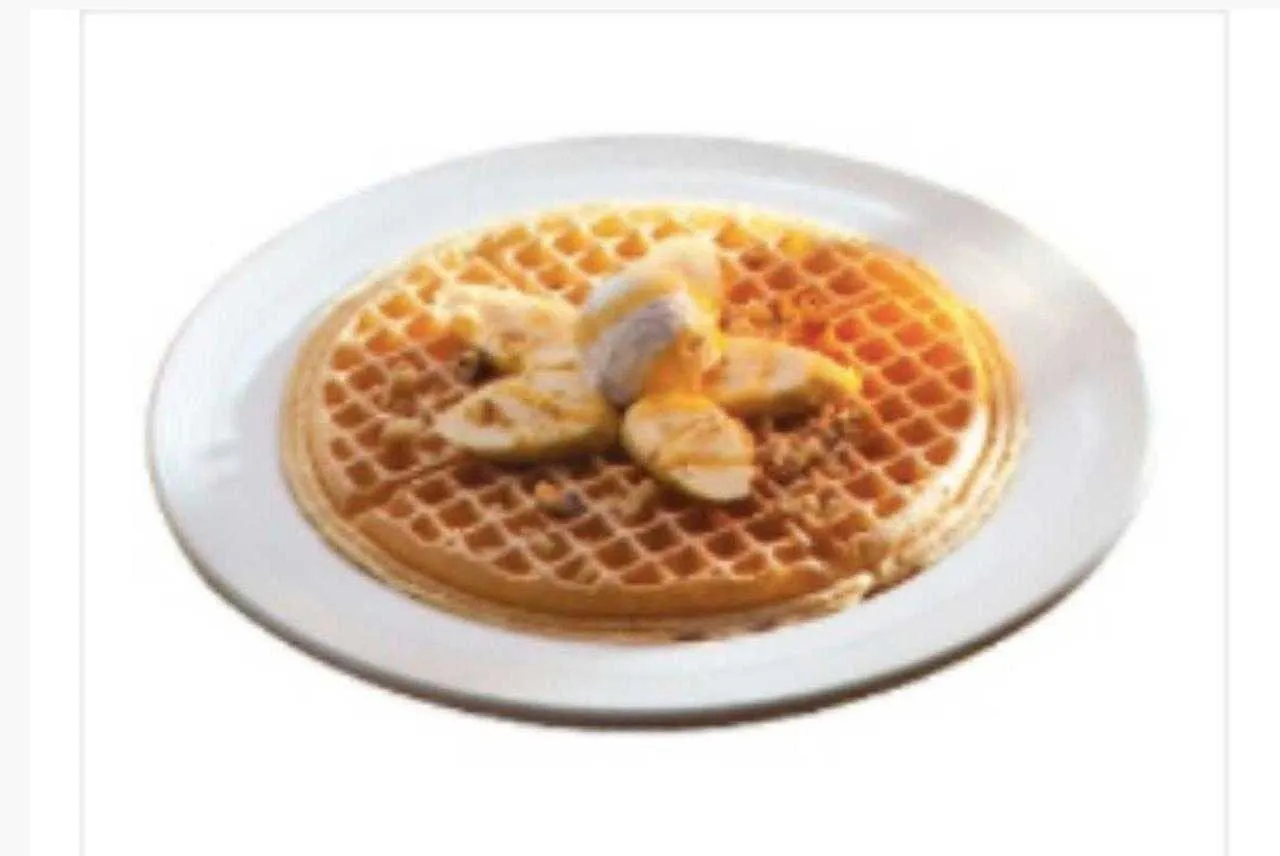 Caramel Banana Walnut Waffle at Pancake House