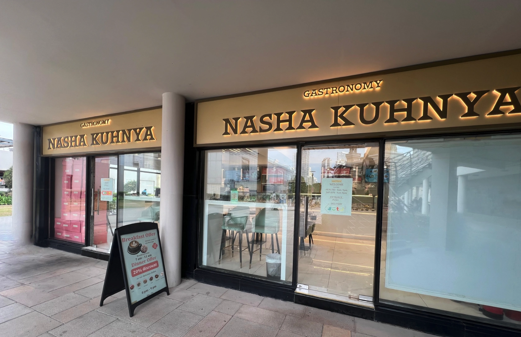 Nasha Kuhnya restaurant in JLT, Dubai