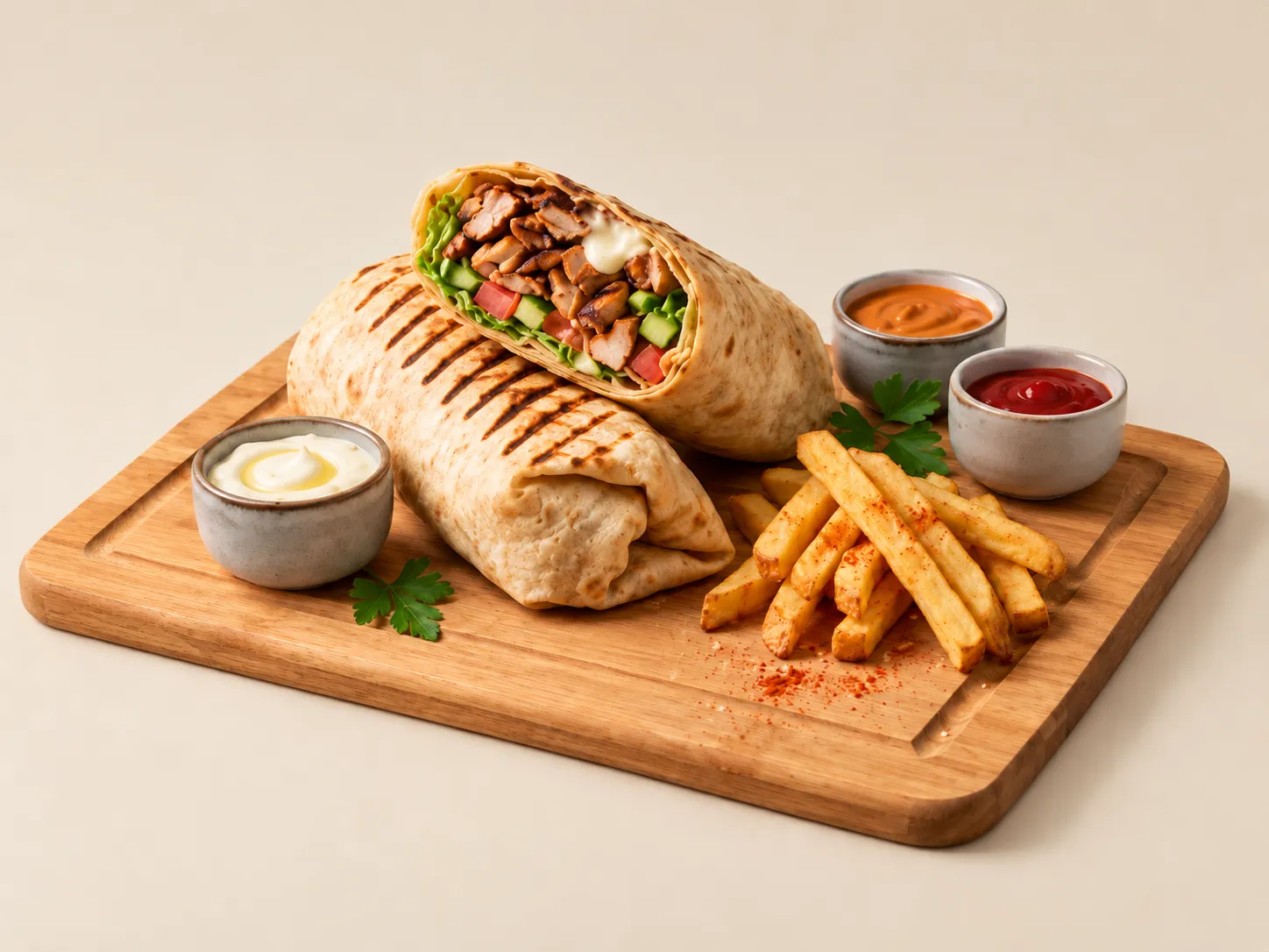 Chicken Shawarma Wrap at Roast