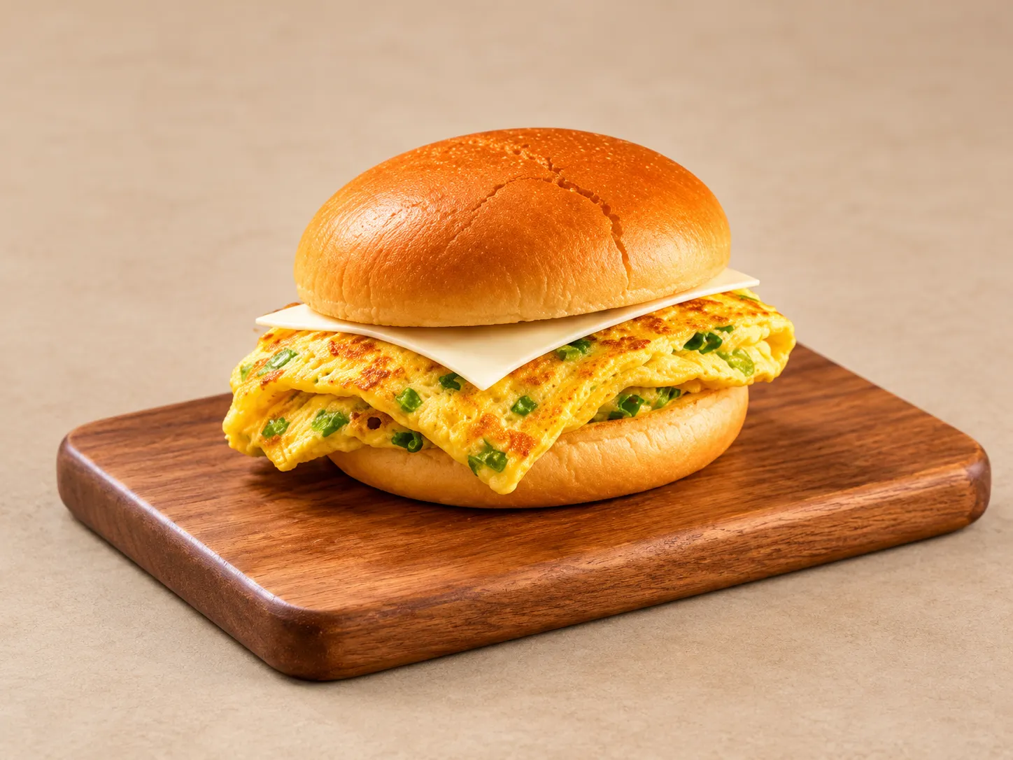 Omelette Burger at Roast