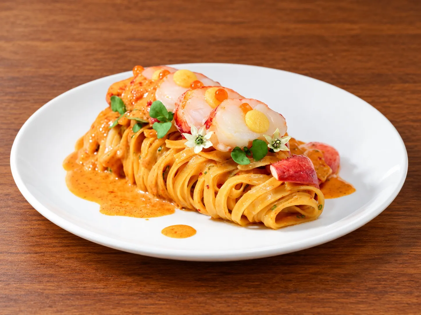 Gamberi Linguine Pasta at Oliveto