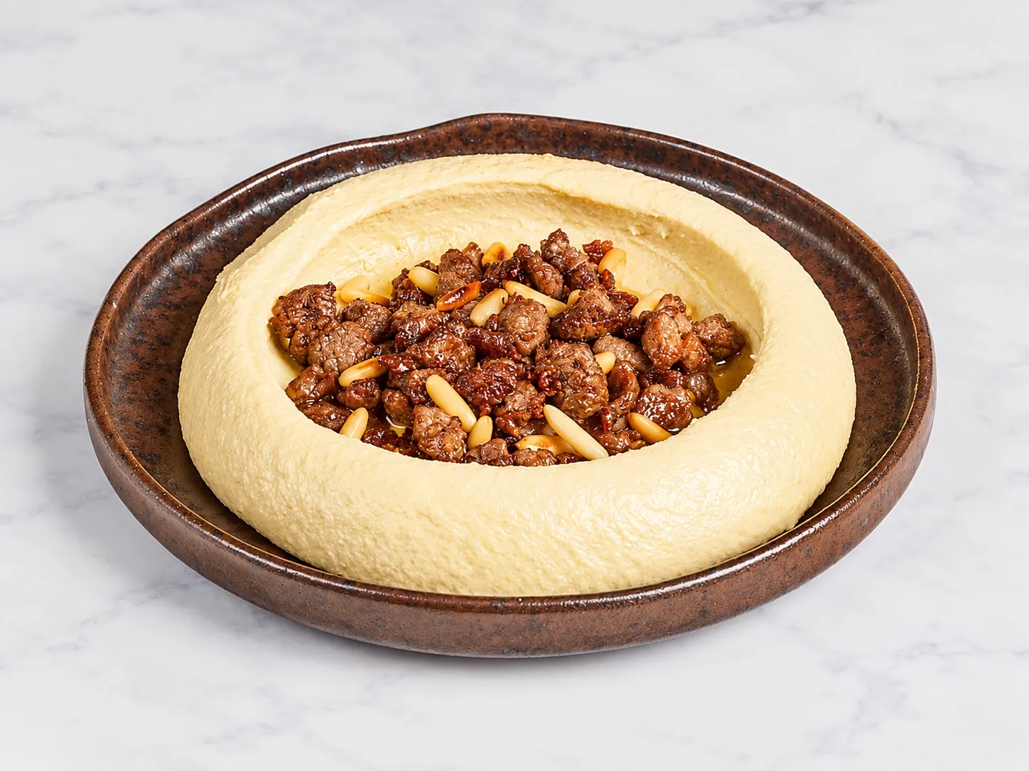Hummus With Meat at Ashoka Mixoloungue