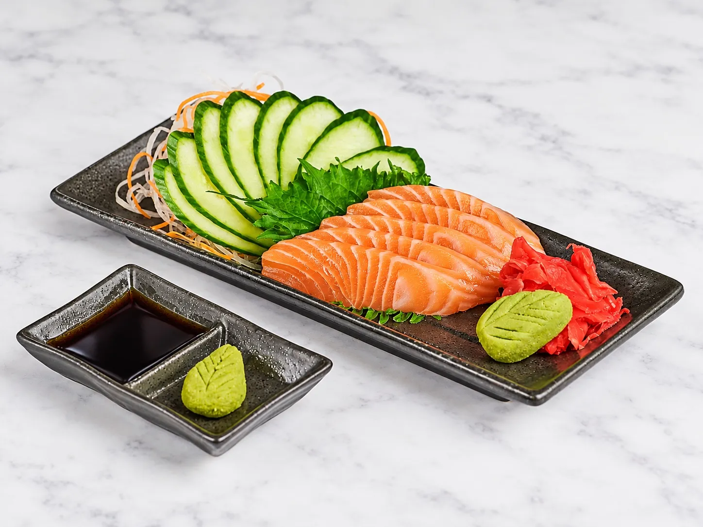 Salmon Sashimi at Ashoka Mixoloungue