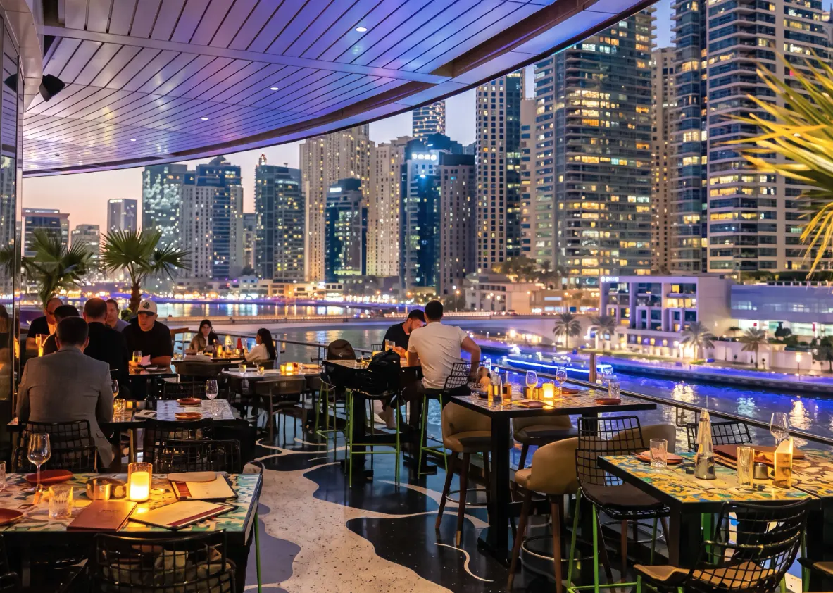 Mama Zonia restaurant in Pier 7, Dubai
