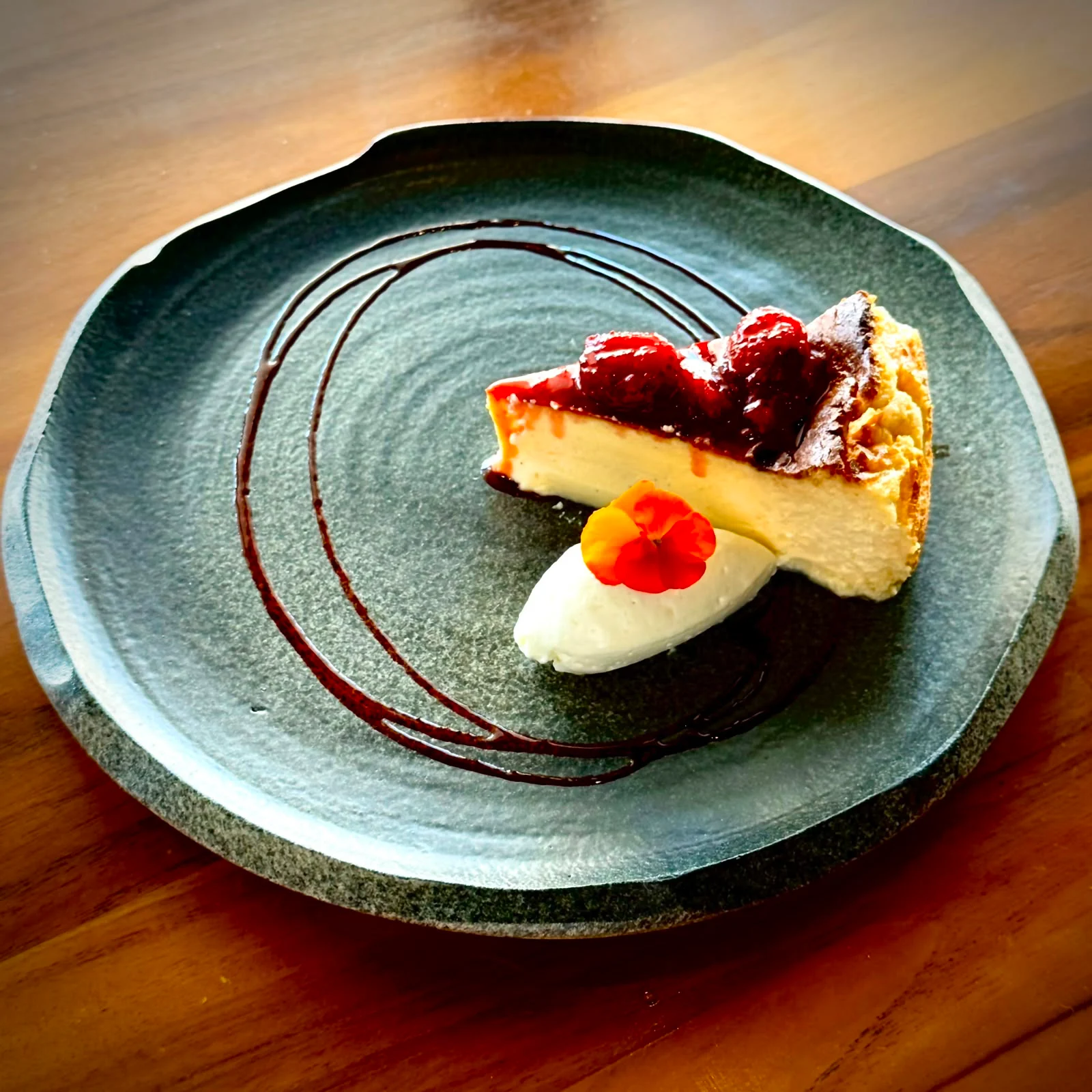 Basque Cheesecake at Mama Zonia