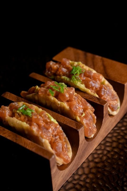 Tuna Tartare Crispy Taco at Mama Zonia