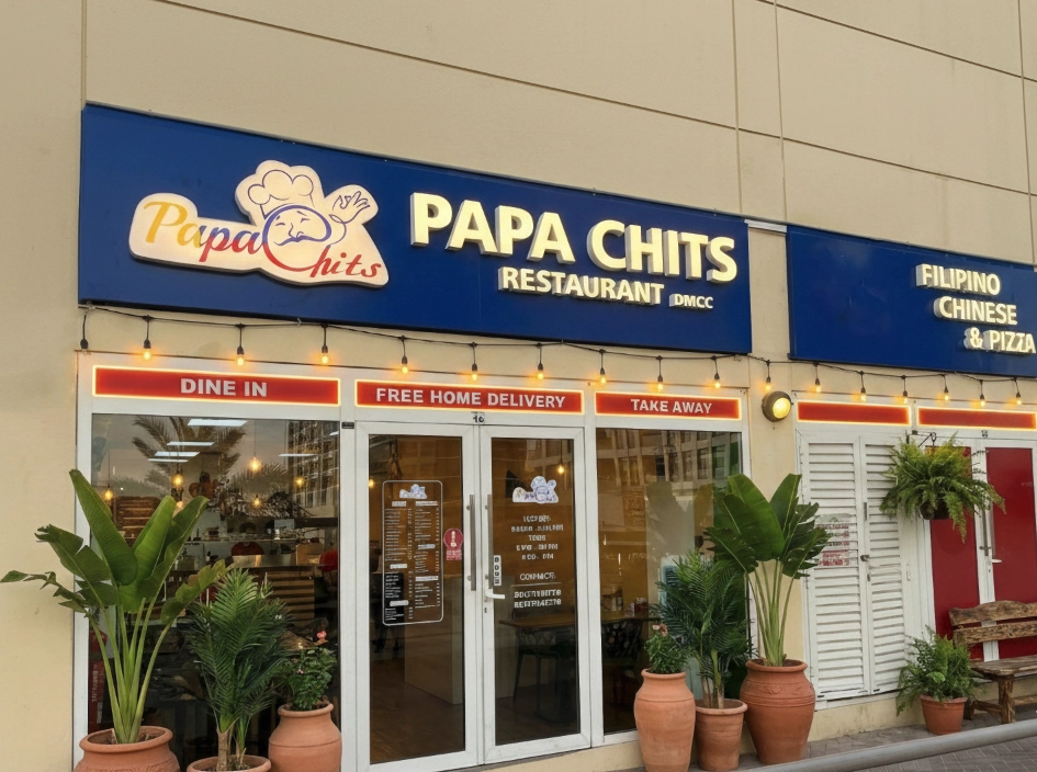 Papa Chits restaurant in JLT, Dubai