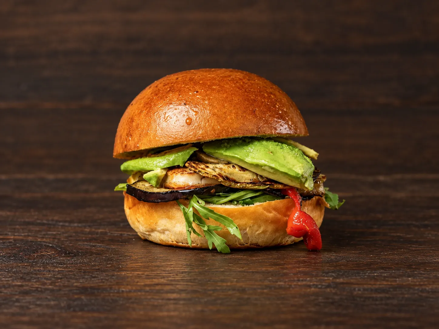 Vegetarian Stack Burger at Hugo's Argentinian Grill
