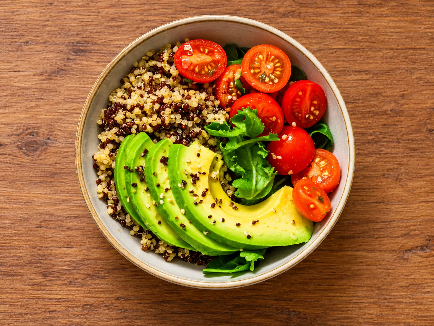 Avocado & Quinoa Salad Bowl at Namah 25 Degrees North