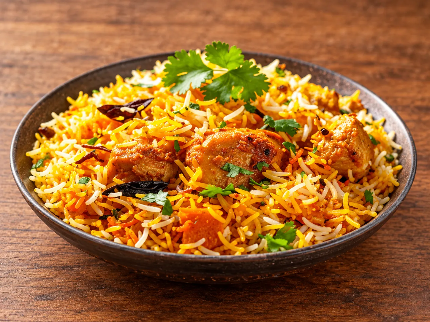Vegetable Hyderabadi Biryani at Namah 25 Degrees North