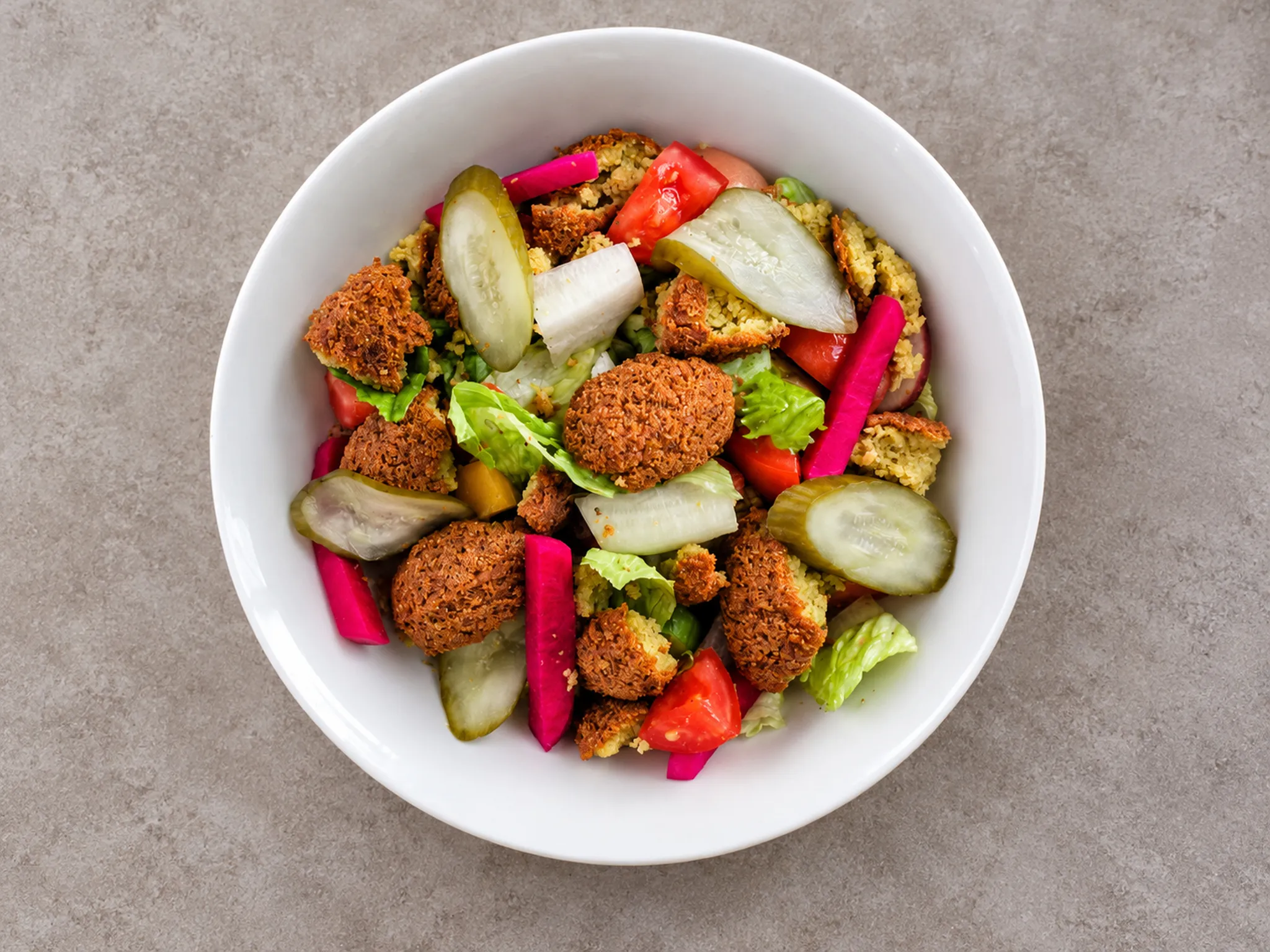Falafel Salad at Mezza Lebanese Kitchen