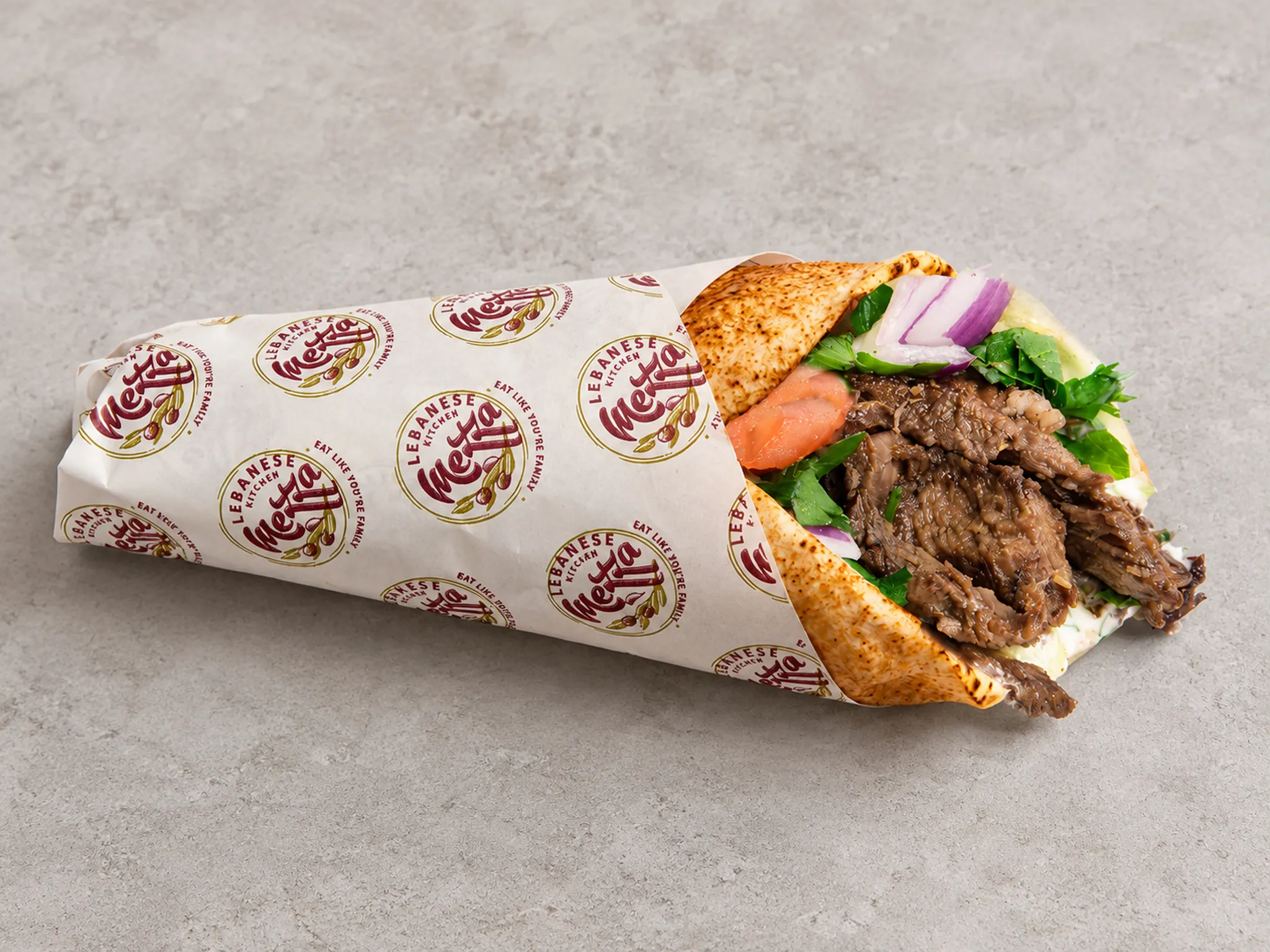 Beef Shawarma Sandwich at Mezza Lebanese Kitchen