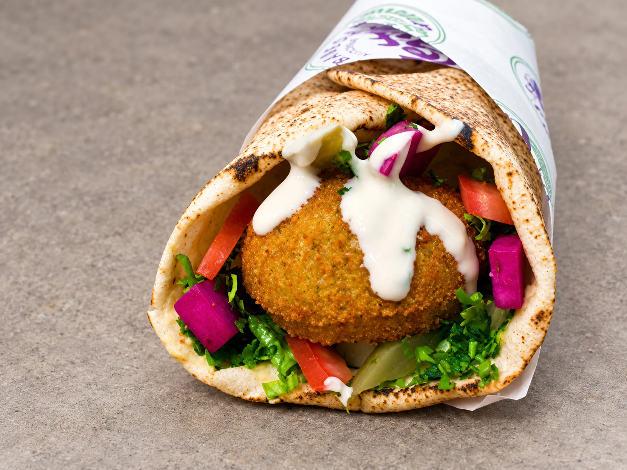 Falafel Sandwich at Mezza Lebanese Kitchen