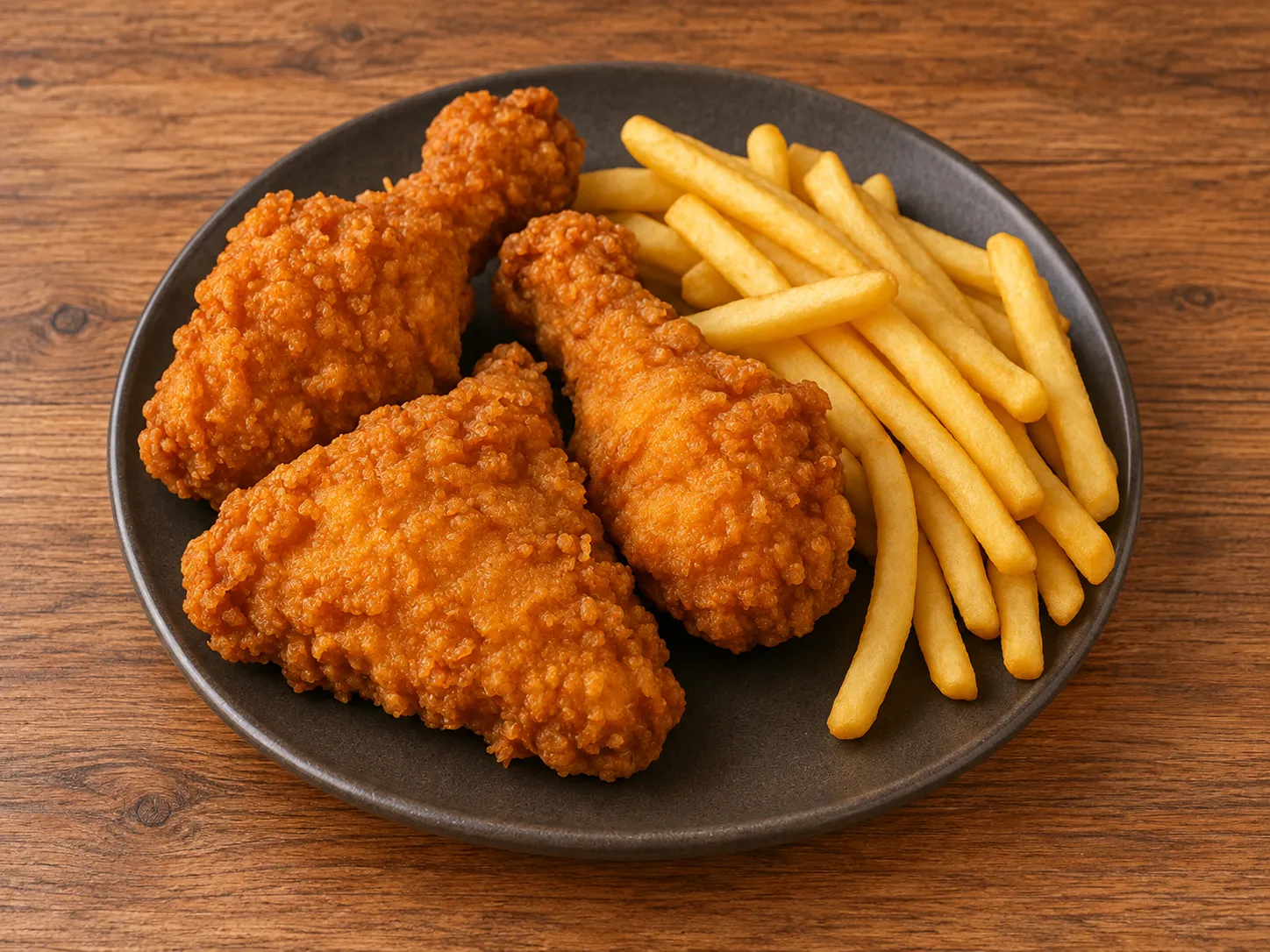 Crispy Fried Chicken With Fries at Namah 25 Degrees North