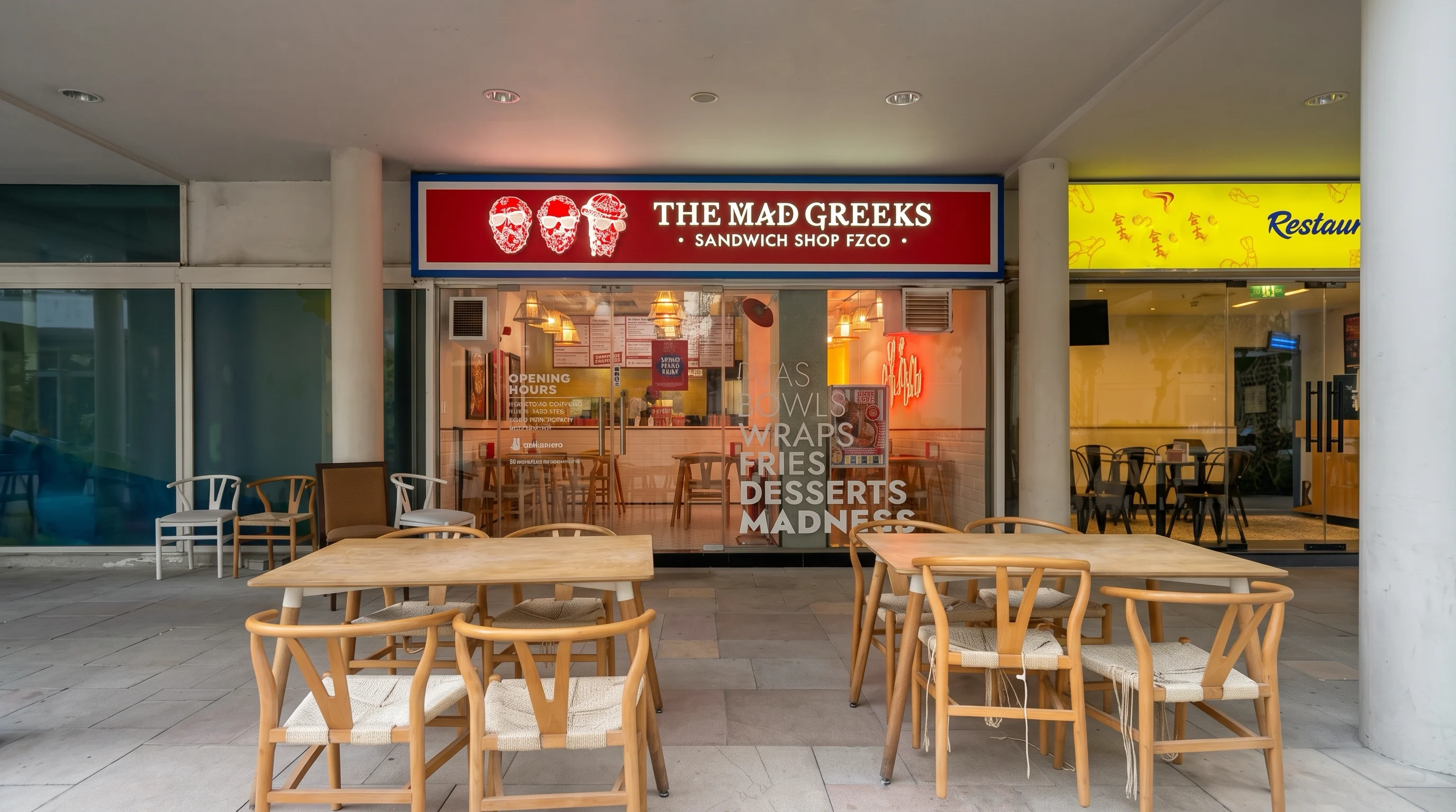 The Mad Greeks restaurant in JLT, Dubai