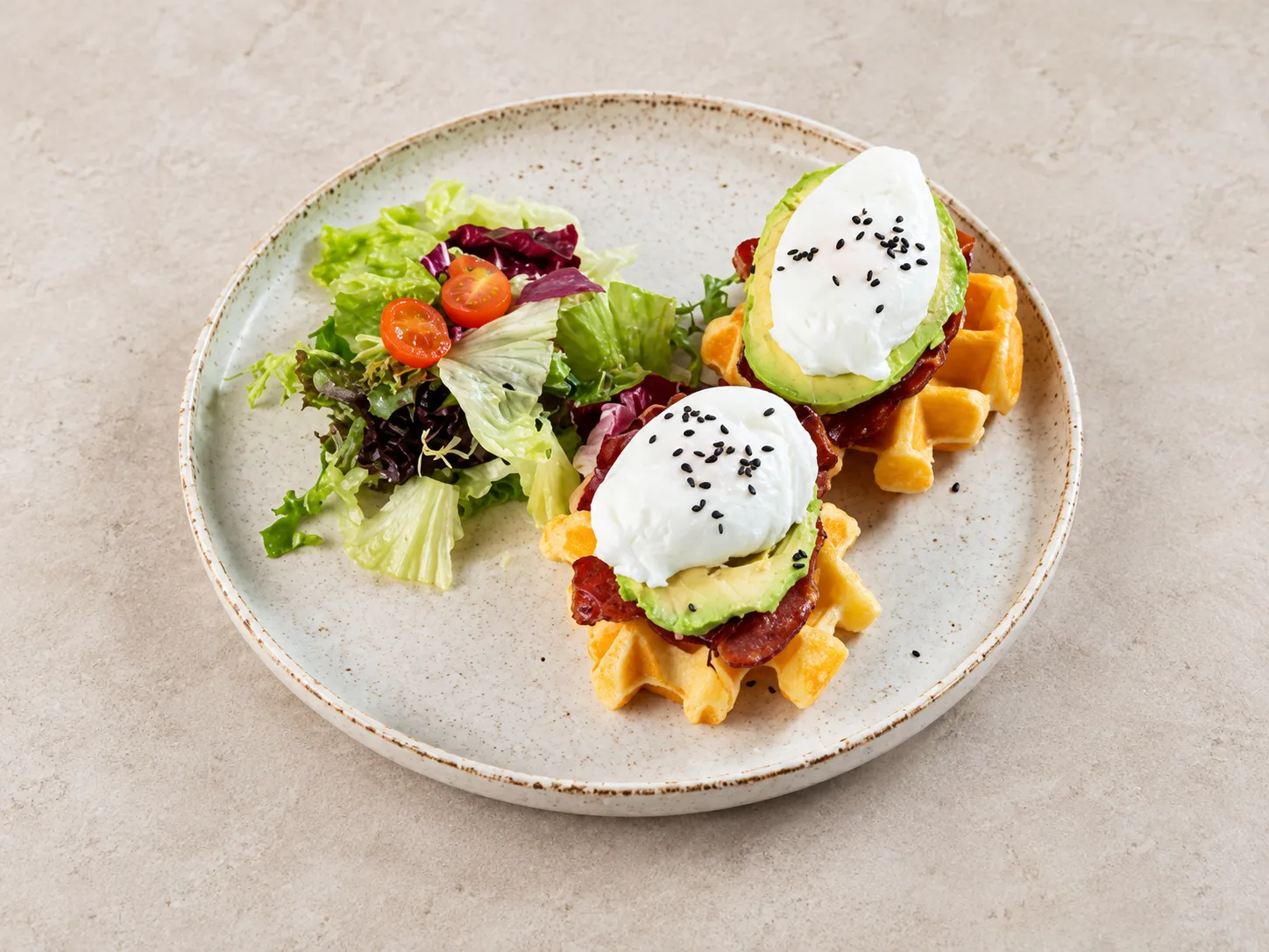 Yuca Bliss Waffle Stack at Juan Valdez