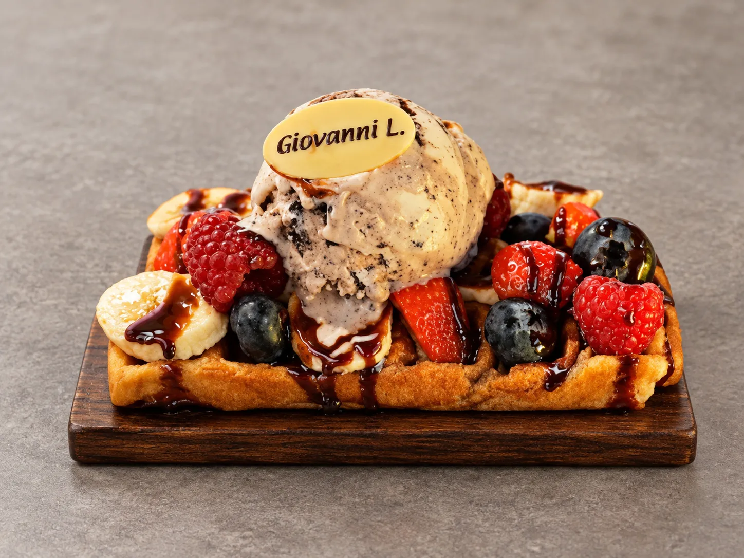 Loaded Waffle And Gelato at Giovanni L