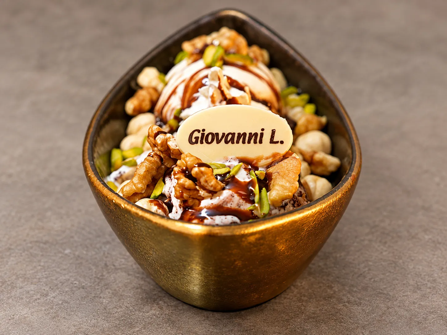 Gelato With Nuts at Giovanni L