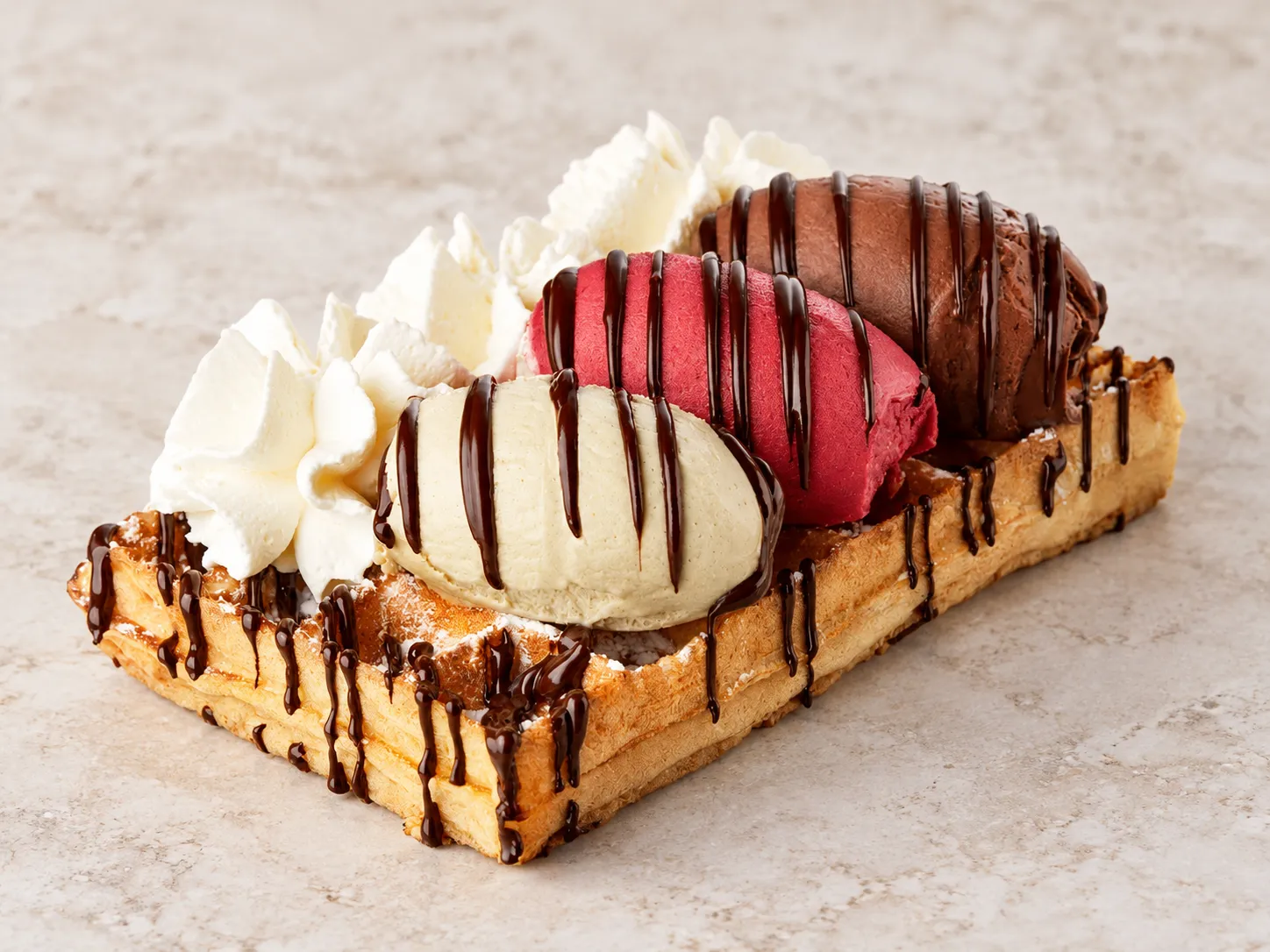 Waffle With Gelato at Amorino
