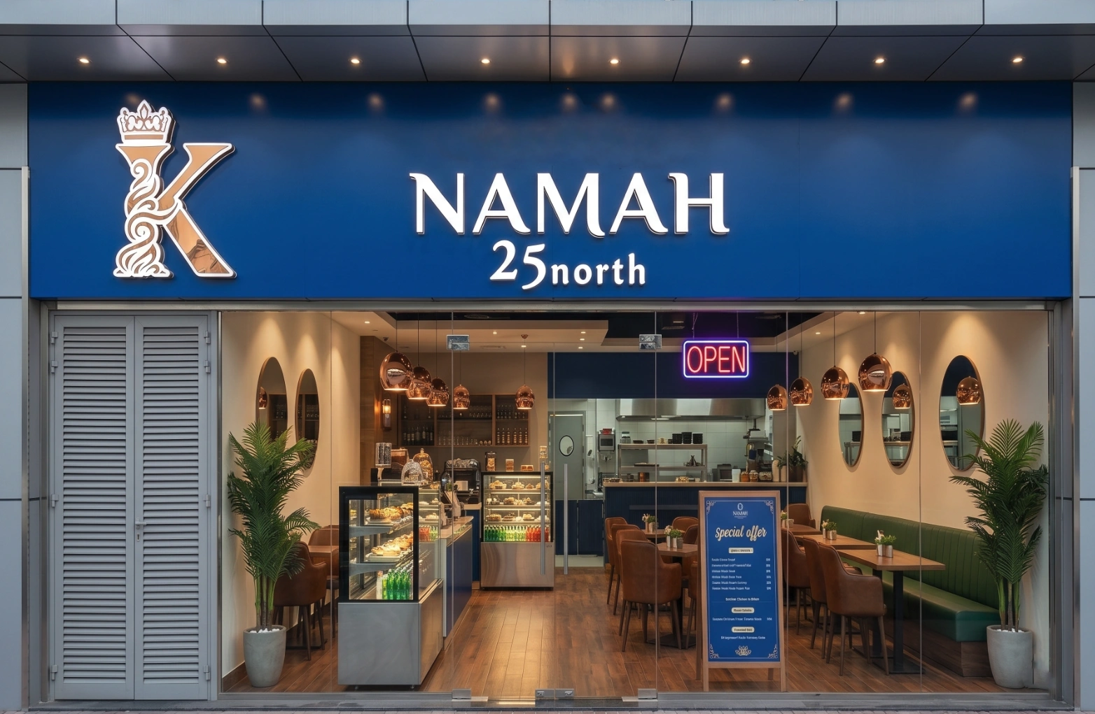 Namah 25 Degrees North restaurant in JLT, Dubai