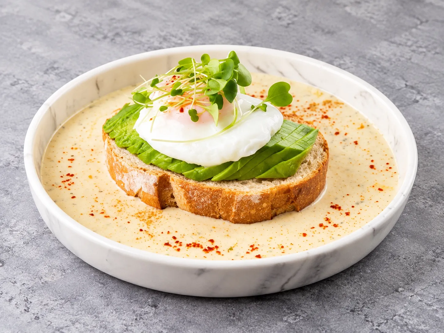 Il Fungo White Sauce Avocado Toast Breakfast at CocoParis